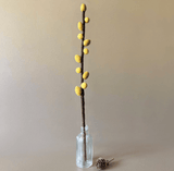 East of India Yellow Berries Felt Branch Decoration