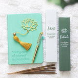 Lotus Flower Metal Bookmark