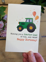 Tractor Load of Fun Greeting Card