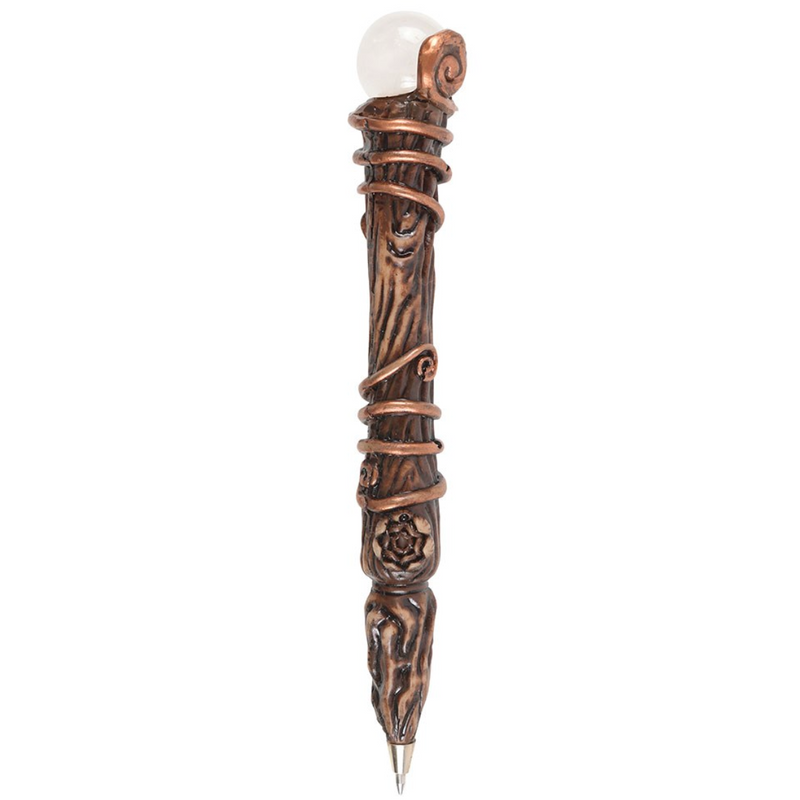 Energy Clearing Aura Quartz Crystal Wand Pen