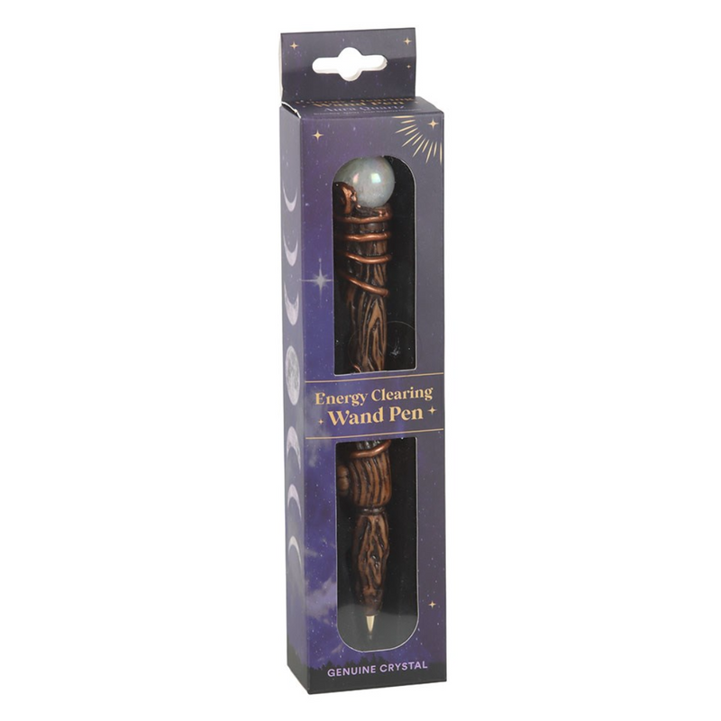 Energy Clearing Aura Quartz Crystal Wand Pen