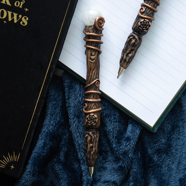Energy Clearing Aura Quartz Crystal Wand Pen