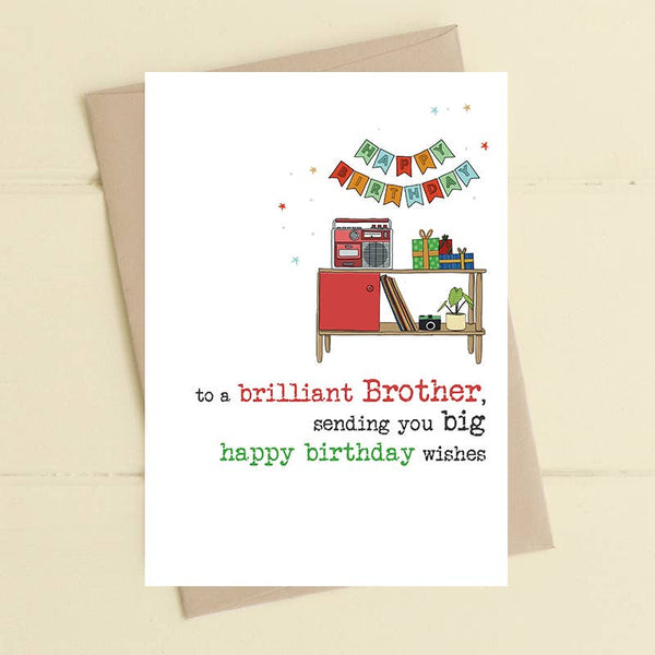 Birthday Brother Greeting Card