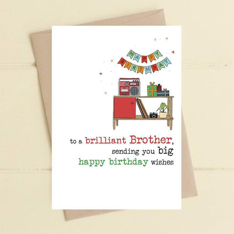 Birthday Brother Greeting Card