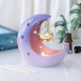Pastel Purple Crescent Moon Hanging Oil Burner