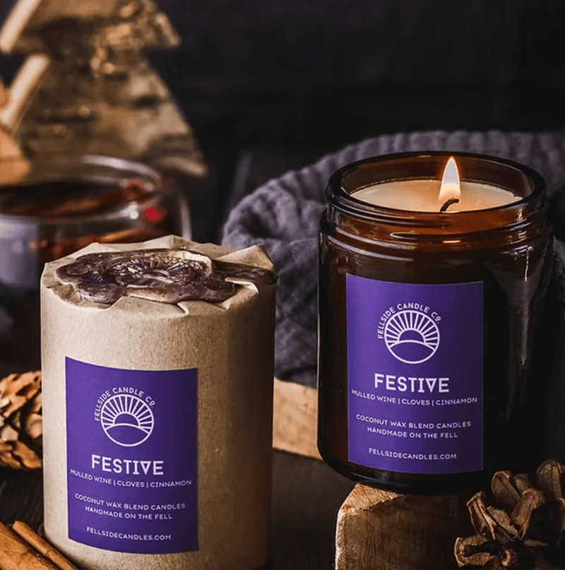 Festive Large Candle