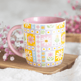 Floral Patchwork Print Mug