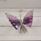 Small Fluorite Butterfly Crystal Carving