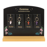 Gemstone Mushroom Keyring