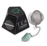 Raw Gemstone Tea Strainer - Green Aventurine