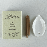 East of India Little Box of Comfort Incense Holder in Matchbox