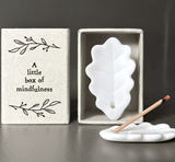 East of India Little Box of Mindfulness Incense Holder in Matchbox