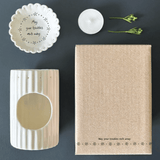 East of India Wax Melt Burner - May Your Troubles Melt Away