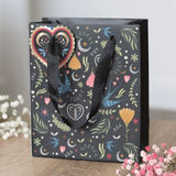 Black Midnight Bloom Gift Bag