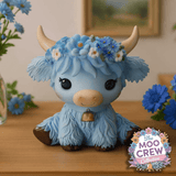 Moo Crew - Bluebell - Cow Figurine