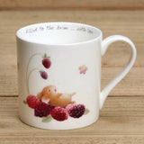 Mouse & Blackberries Bone China Mug by Ginger Betty