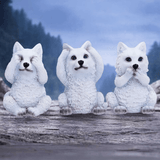 Nemesis Now Three Wise Wolf Pups Figurine Set