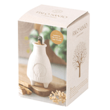 Cream Ribbed Palo Santo Burner