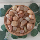 Pink Moonstone Tumblestone 20-30mm