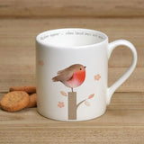 Robins Appear Bone China Mug by Ginger Betty
