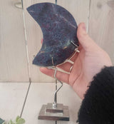 Ruby in Kyanite Moon on Stand 18cm