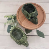 Snakeskin Jasper Skull Carving