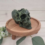 Snakeskin Jasper Skull Carving