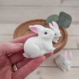 Snow Quartz Bunny Carving