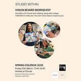 Collage Your Own Vision Board Workshop with Tarot Card Reading (March 2026)