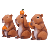 Three Wise Capybaras Set