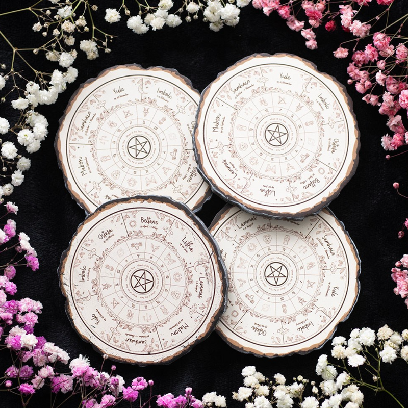 Wheel of the Year Coaster Set