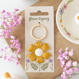 Yellow Daisy Keyring