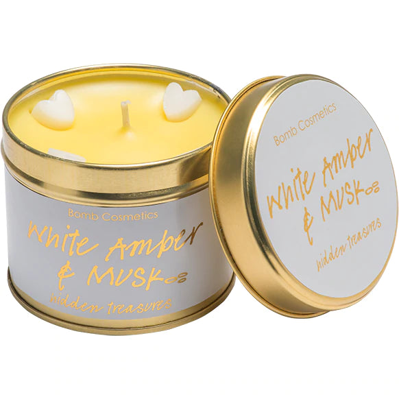 White Amber & Musk Candle by Bomb Cosmetics
