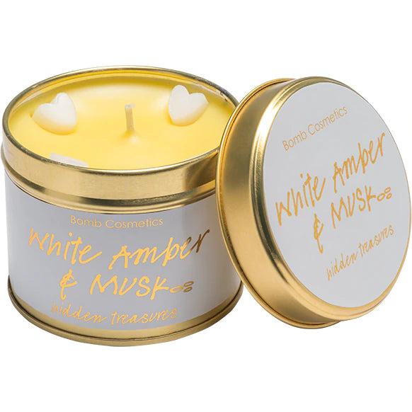 White Amber & Musk Candle