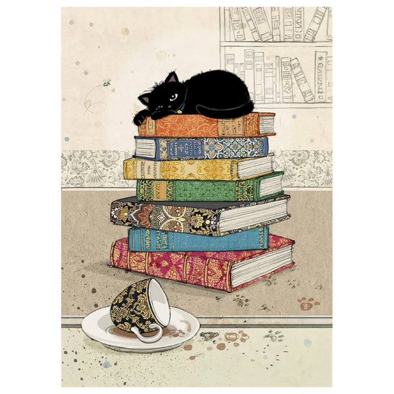Bug Art Books Kitty Greetings Card