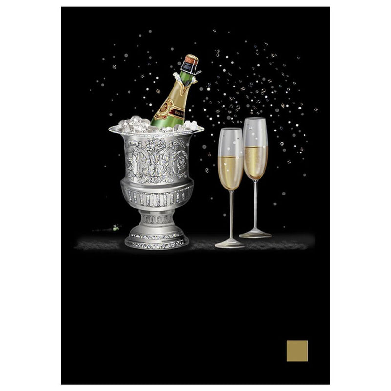 Bug Art Champagne Greetings Card
