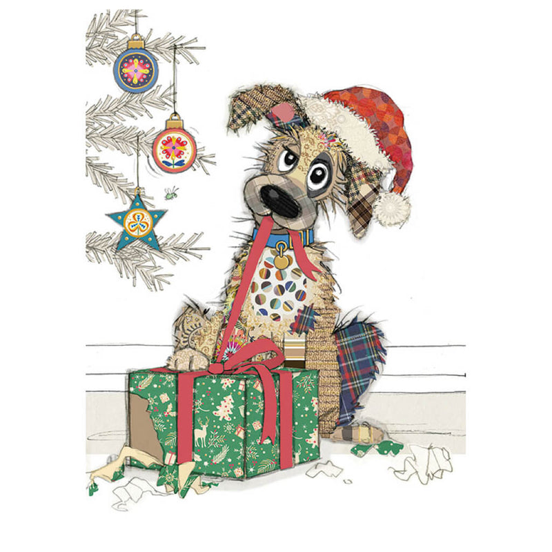 Bug Art Christmas Mutt Christmas Card