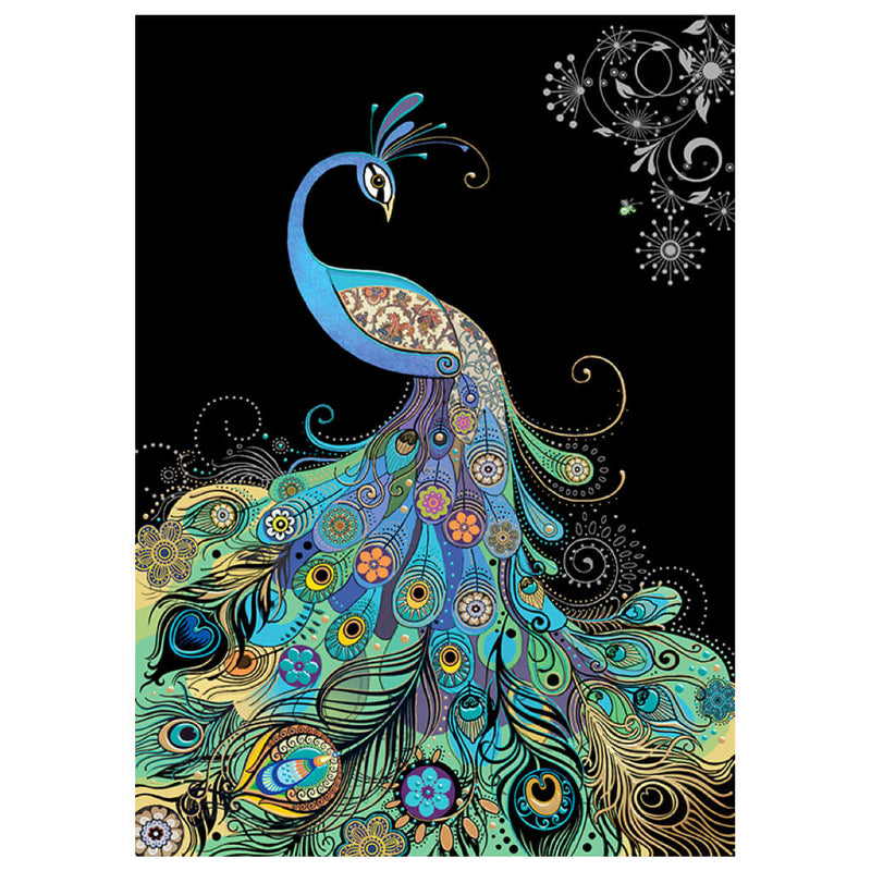 Bug Art Elegant Peacock Greetings Card