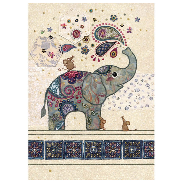 Bug Art Elephant Splash Greetings Card