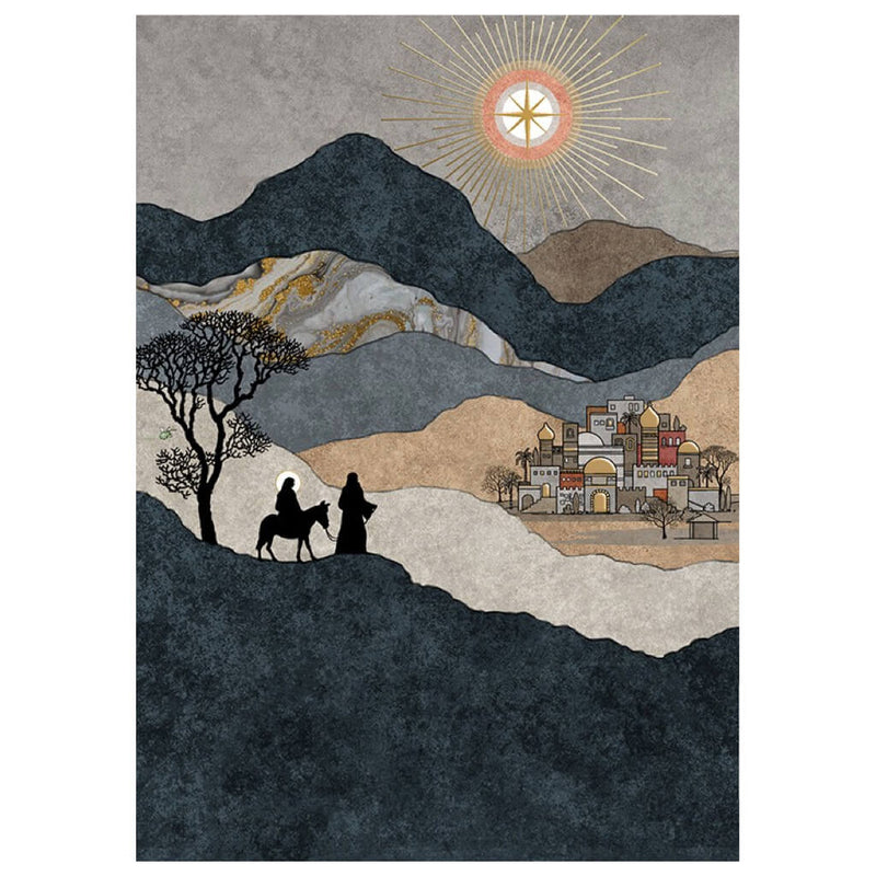 Bug Art Mary & Joseph Christmas Card