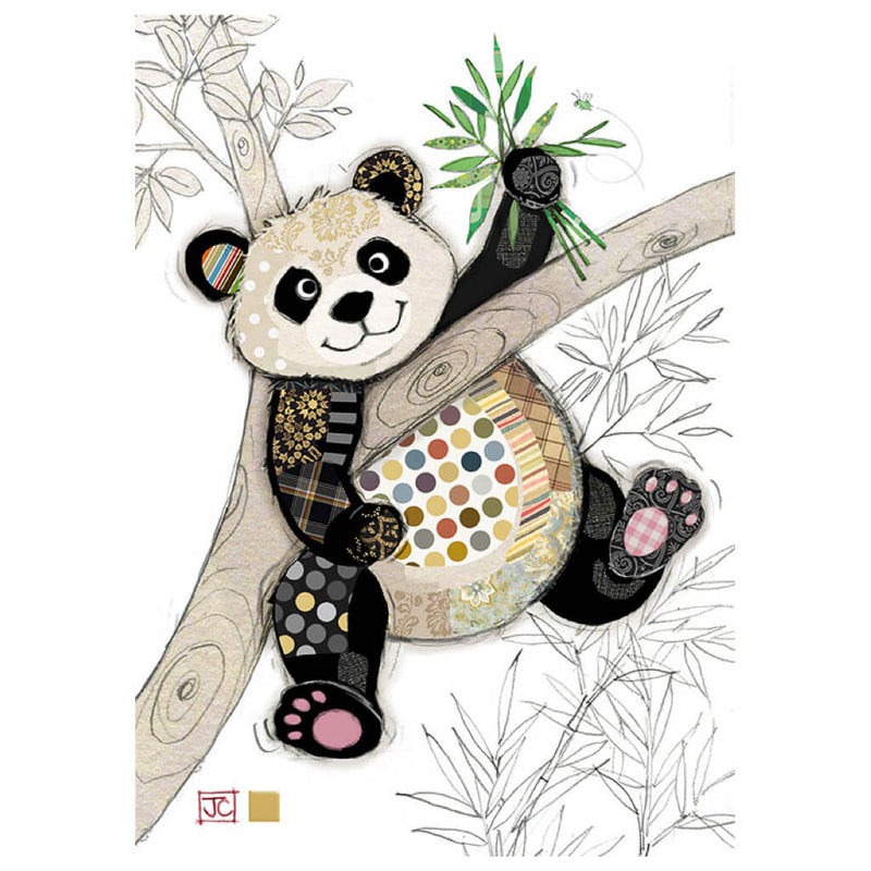 Bug Art Po Zi Panda Greetings Card