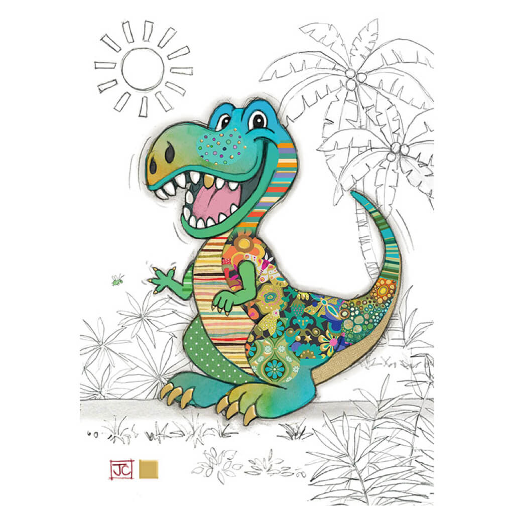 Bug Art Rufus Rex Greetings Card | Clouds
