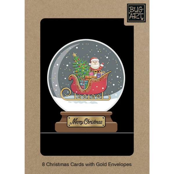 Bug Art Sleigh Globe Christmas Card