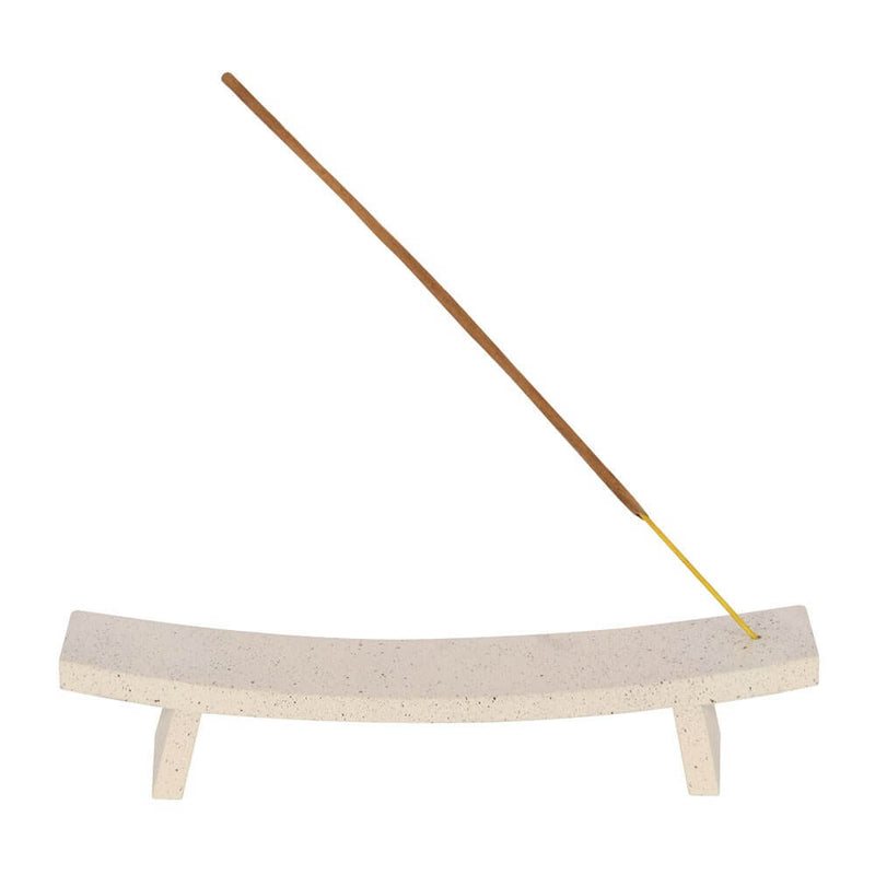 Cream Speckled Minimalist Incense Holder