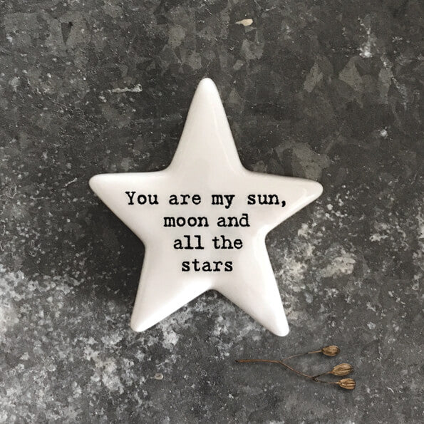 East of India Star Token - You Are My Sun, Moon and All The Stars