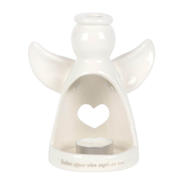 Guardian Angel Tea light Holder - Feathers Appear