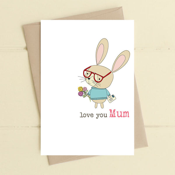 Love You Mum Greeting Card