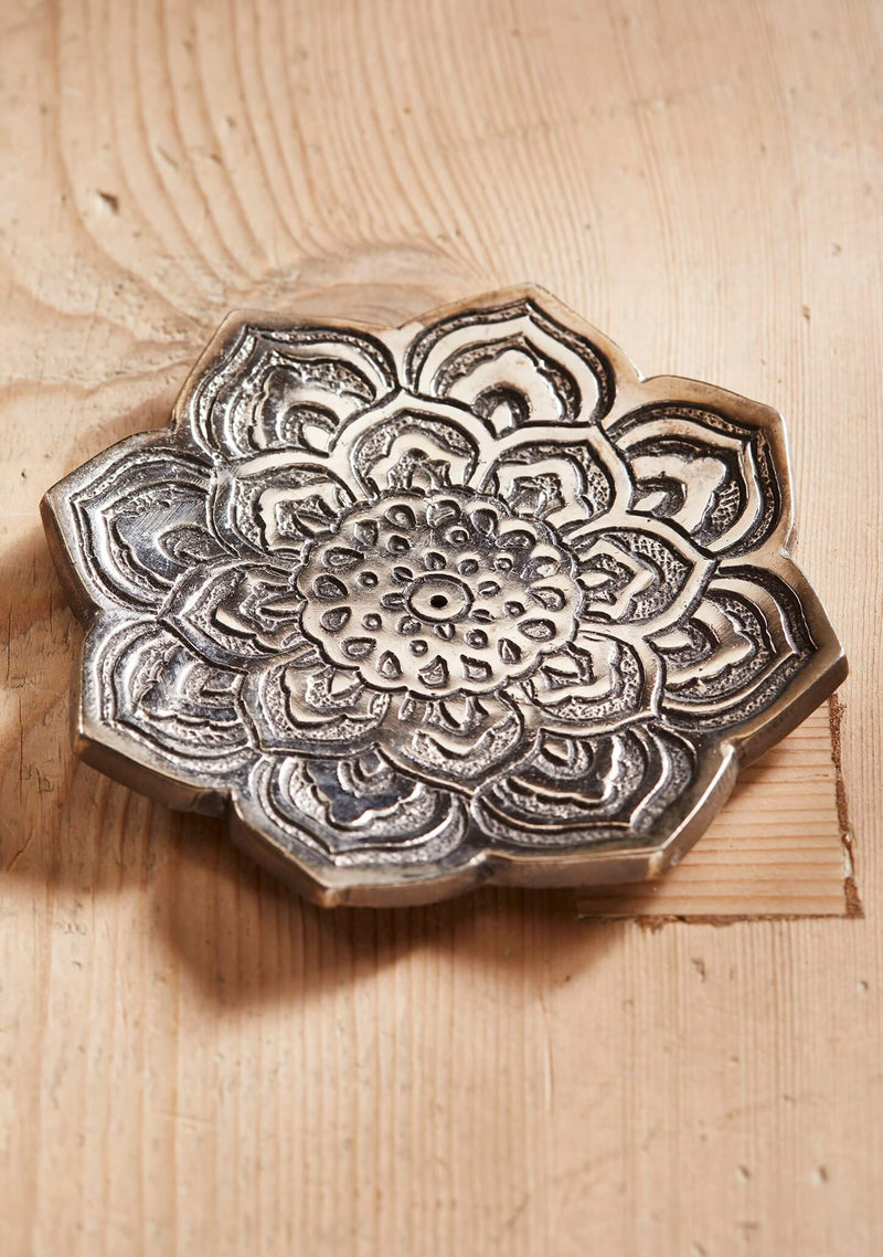 Metal Flower Incense Holder