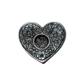Metal Heart Incense Holder