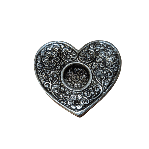 Metal Heart Incense Holder